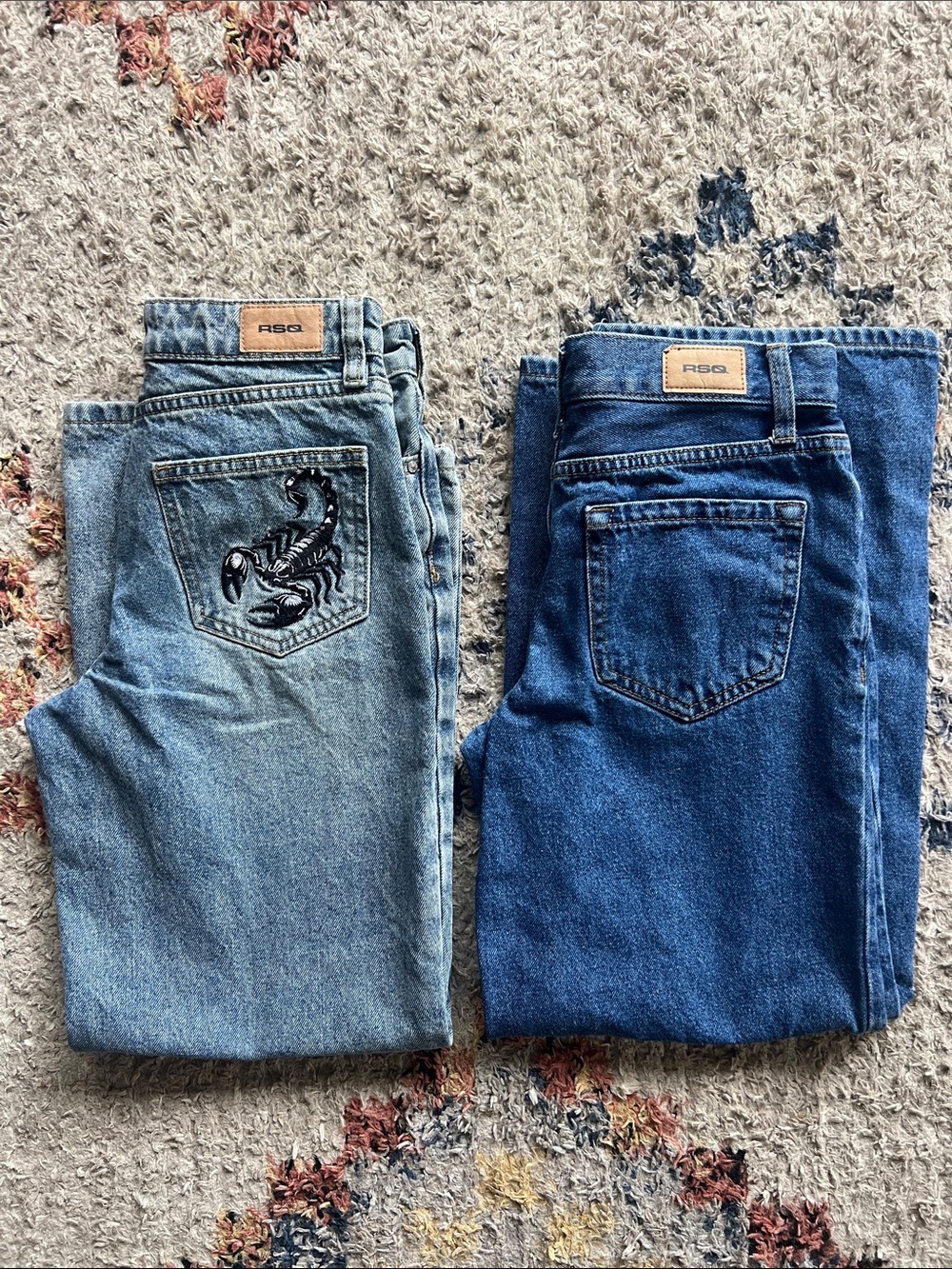 RSQ boy’s Jeans - Light Blue & Dark Blue Denim